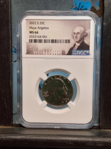 2022 S 25c Maya Angelou American Women Quarter NGC MS66