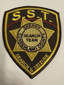 Cumberland County Maine Search and Seizure Team Patch ~ SST
