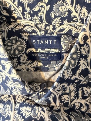 Stantt Men s Floral Print Size Trinity Long Sleeve Shirt