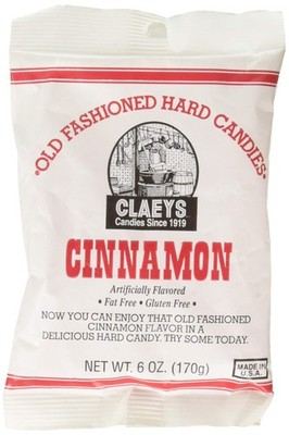 Claeys Old Fashioned Cinnamon Candy 6-Ounce Bags Pack Of 12 S-Pl-7416