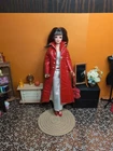Vintage Barbie / Francie Outfit - 1970 Long On Leather Coat + Jumpsuit, Shoes ++