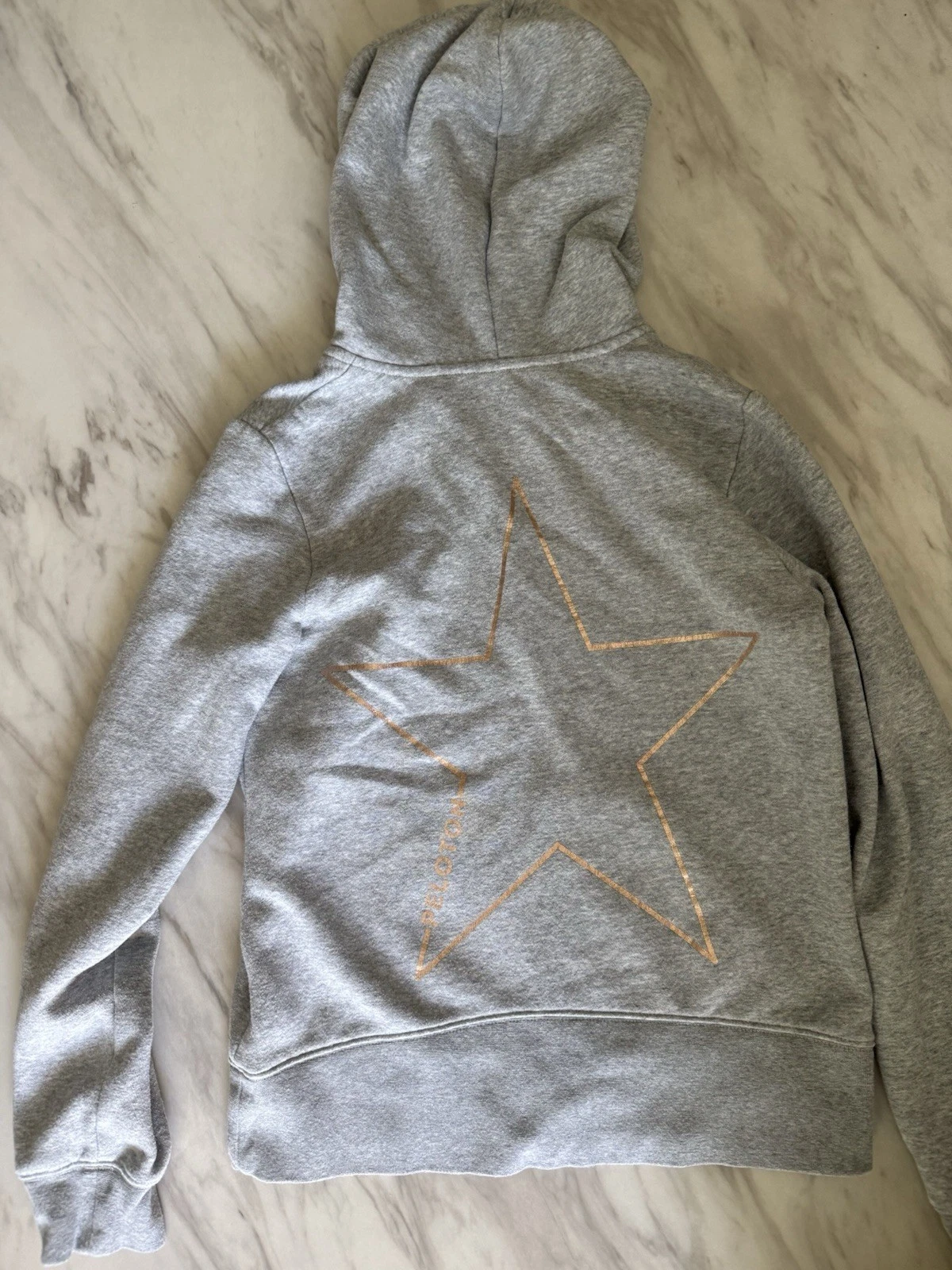 PELOTON~Full Zip Hoodie~Women's Size XS~ Gray~Logo~