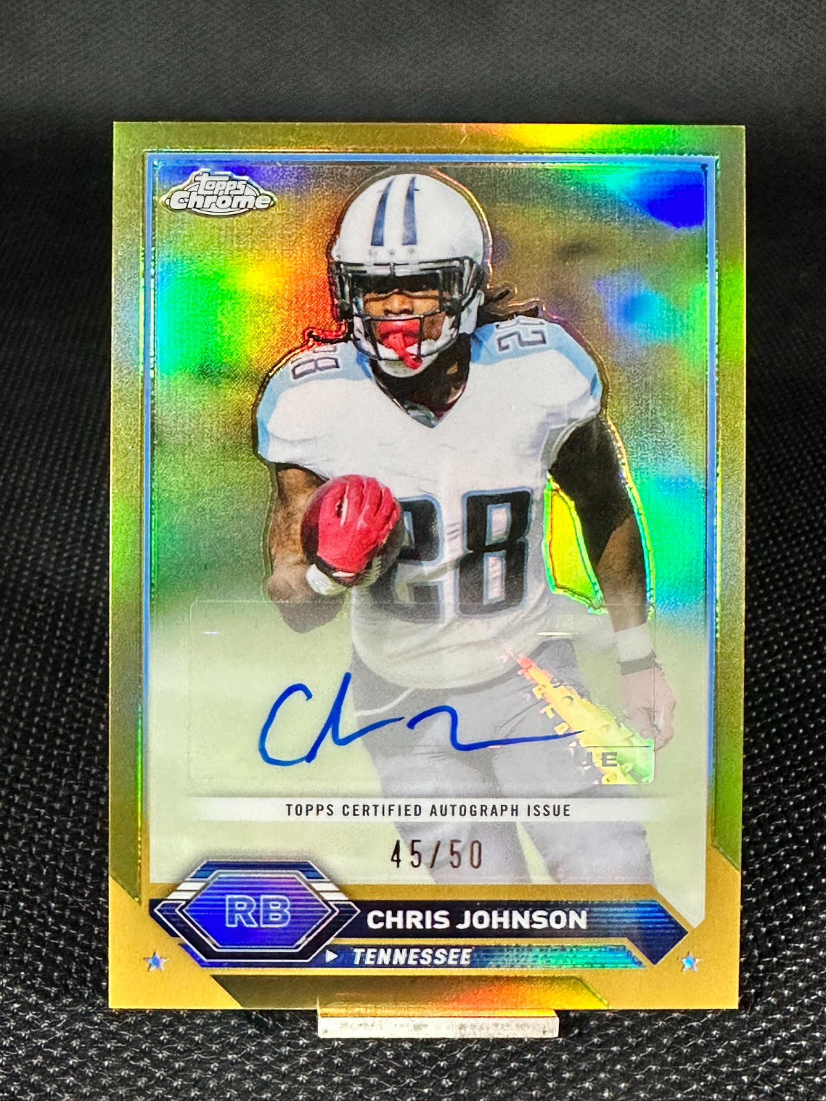 2023 Topps Composite  CHRIS JOHNSON  Gold Refractor Auto /50  #TCA-CJ