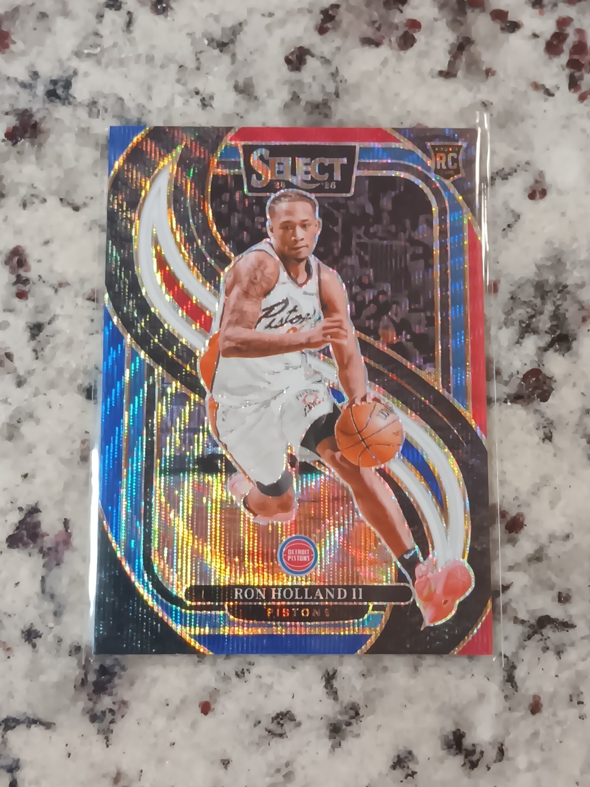 2024-25 Select Ron Holland II Premier RC Tri-Color Prizm Pistons Color Match