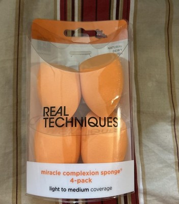 Real Techniques  Miracle Complexion Sponges - Orange, Pack of 4