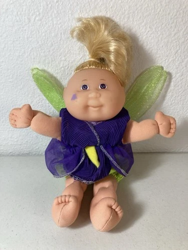 Mattel - 1995 Cabbage Patch Kids - 8” Garden Fairy Doll - Blonde w Purple Outfit