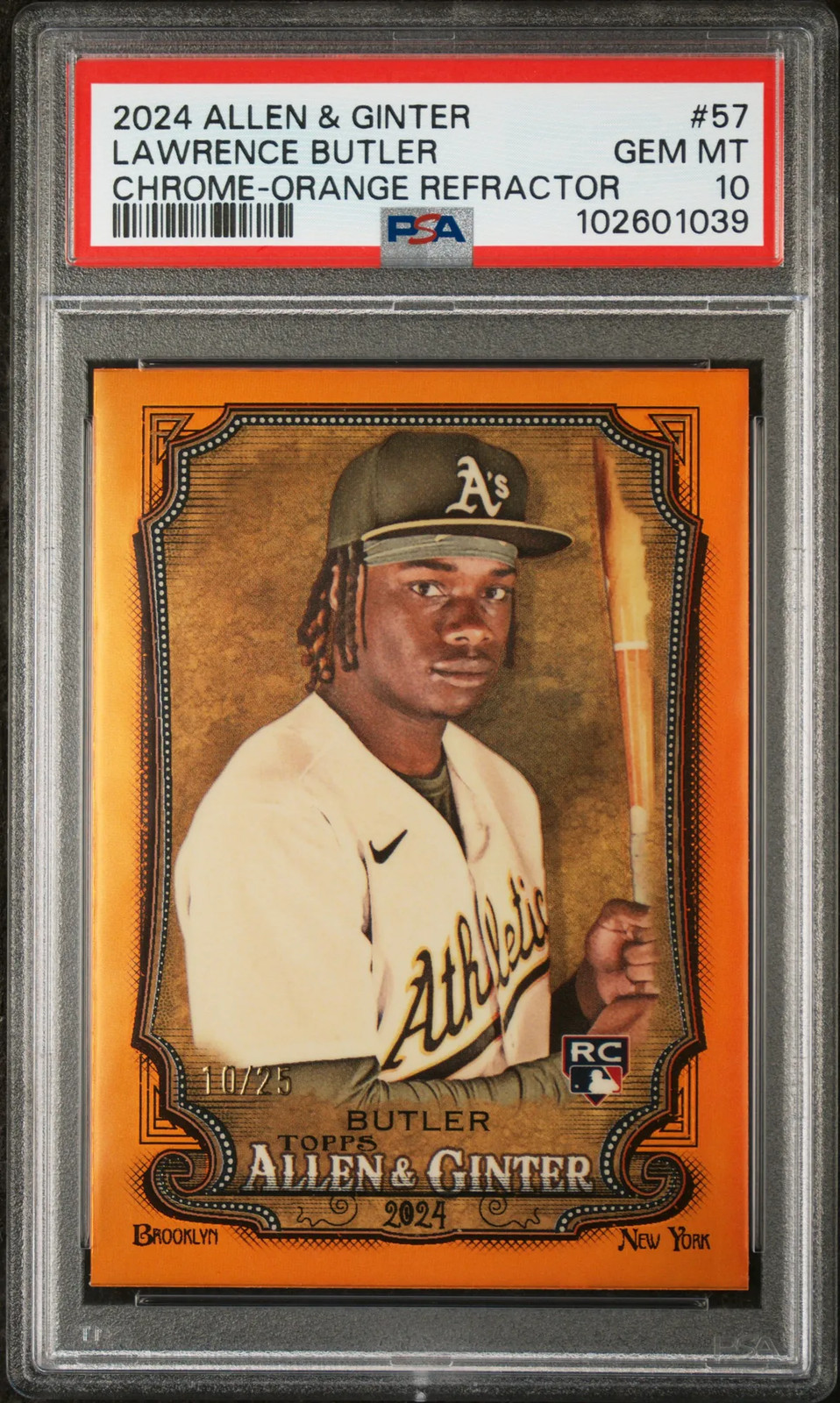 2024 Topps Allen & Ginter Lawrence Butler #57 Chrome Orange Ref. 10/25 PSA 10