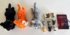Warrior Cats Collector LOT of Rare Plush and Figures 12 pieces