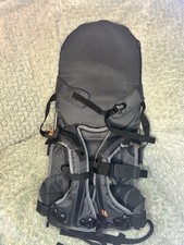 MiniMeis Foldable Toddler Baby Carrier Black Gray Size Adjustable Buckle Closure