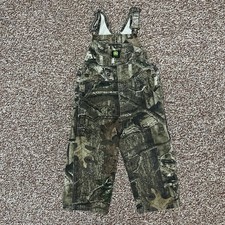 John Deere Kids Youth Camo Print Mossy Oak Bib Overalls Pants Size 3T
