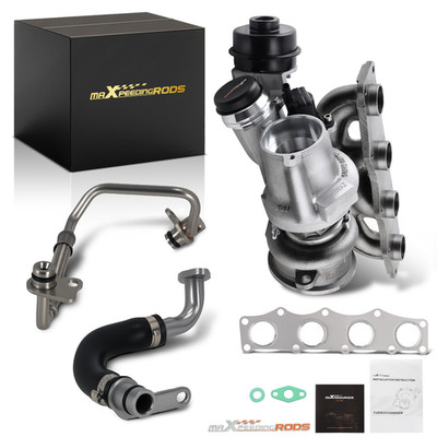 Complete Turbo Kit for BMW 320i 328i 520i 528i X1 X3 2.0L + Oil Feed Return Line