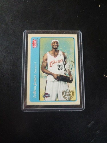 LeBron James [Blue] #210 card from 2004 Fleer