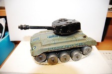 alter Gama Blech Medium Tank M 98 Panzer 17cm mit intaktem Uhrwerk