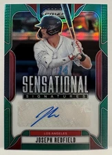 2024 Prizm Draft Picks Joseph Redfield Green Prizm Sensational Signatures SS-JR