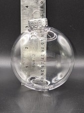 Clear Fillable Ornaments Balls 20Pcs Transparent Plastic Christmas Tree Decorat
