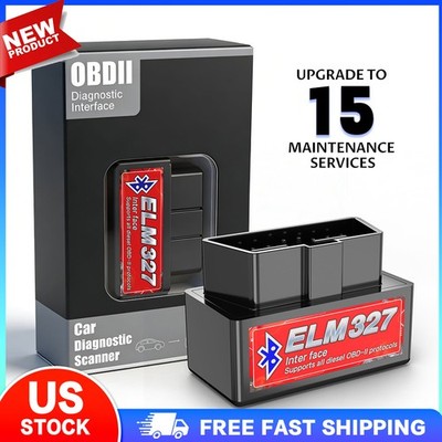 Bluetooth OBD2 OBDII Car Diagnostic Scanner Auto Fault Code Reader Tool ELM327
