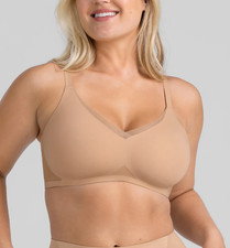 Honeylove 2X CrossOver Wire Free T-Shirt Bra NWOT Beige ---PEN MARK---