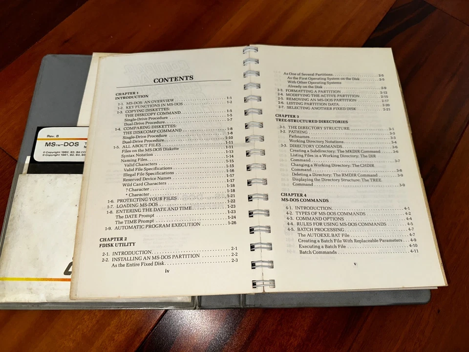 Guía de referencia COMPAQ MS-DOS versión 2 vintage + disquete de 5,25" - completo Foto 3 de 4