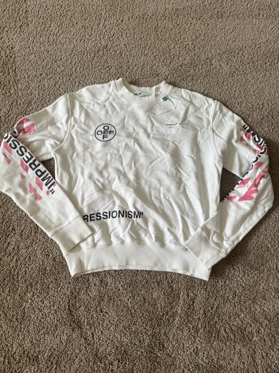 off white sweatshirt impressionism | eBay