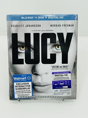 Lucy, Walmart Exclusive (Blu-ray, DVD, Digital HD) w/ Mint