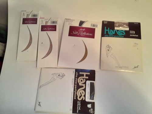 Vintage Haines pantyhose lot 3 Silk Reflections 2 ultra sheer Made in the U.S.A - Picture 2 of 2
