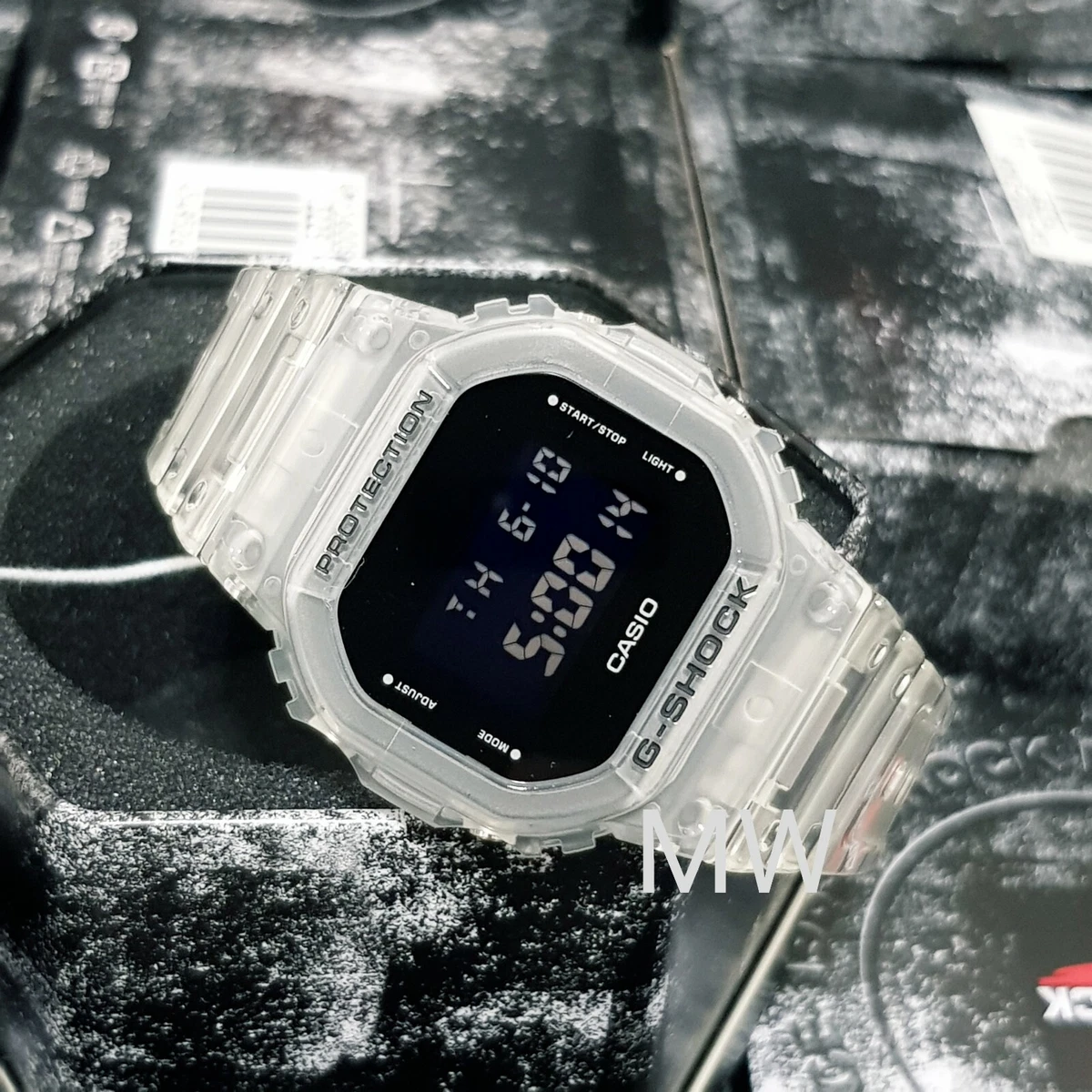 Casio Men's Watch G-shock Digital TRANSPARENT JELLY SERIES DW-5600SKE-7  DW5600