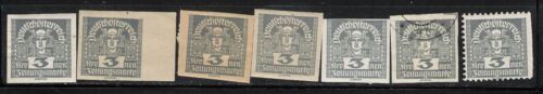 Österreich 1920 - 21 Scott's # P29 - P47 Zeitung - 175 Briefmarken, 4 Seiten Kat$50++ - Bild 4 von 4
