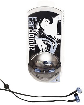 EarBombz Pro Studio Audio Kopfhörer Monitore EBPro & Schutzhülle UVP 39,99