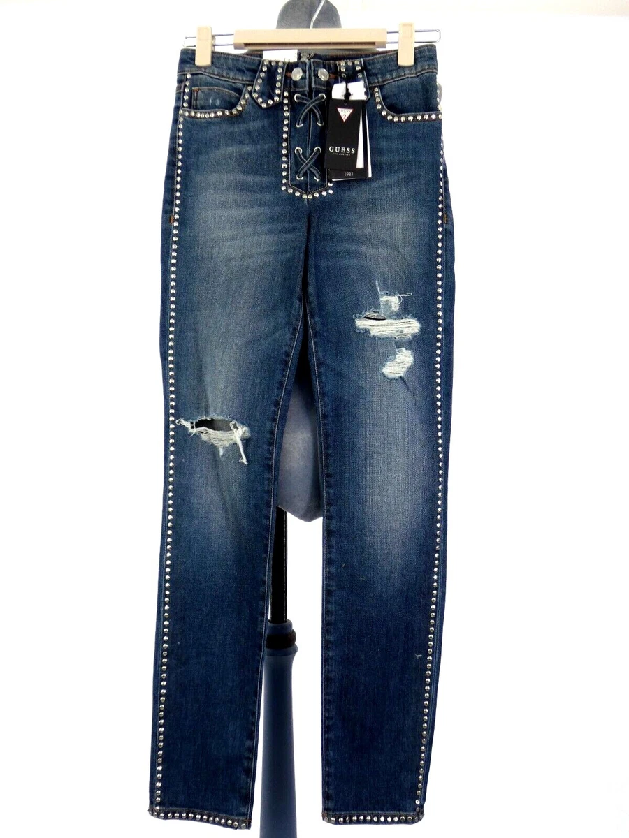 Guess lace up jeans cheap