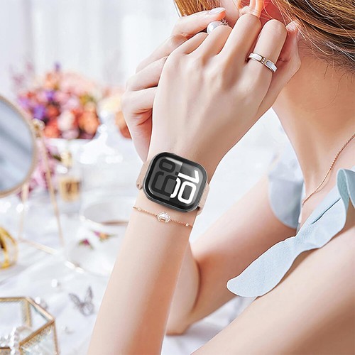 PC Case Waterproof Tempered Glass Screen Film For Apple Watch Series 10 42/46mm - Picture 10 of 15
