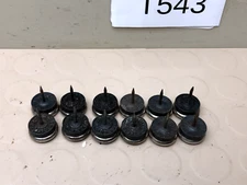 Vintage Lot of 12 Metal Nail On Glides, Nail On Chair Feet Furniture Chair