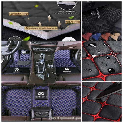 Fit for INFINITI Q50 Q50-Hybrid Q60 Q70 Car Floor Mats Custom Auto Carpets Rugs - Imagen 15 de 37