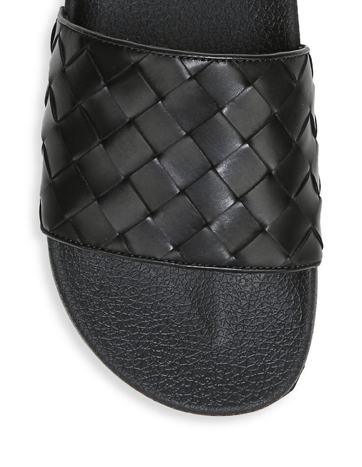 Vince Men\'s Watley-2 Slide Sandals in Black Leather Size 13 (MSRP $165) Vince Watley 2 Slide Sandal (Men) | Nordstromrack main image 3