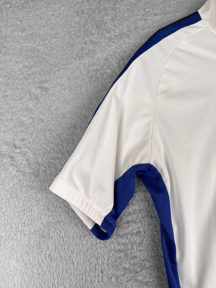 Jersey de ciclismo Sugoi para mujer extra grande blanco azul cremallera completa manga corta polietileno Foto 3 de 4
