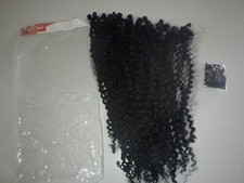 Passion Twist Hair 18" Jet Black Water Wave Crochet Braids Synthetic Braiding 1