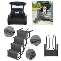 Set Hundetreppe Faltbar Tierrampe Bis 30 Kg Auto Treppe Hund + Kofferraum Decke