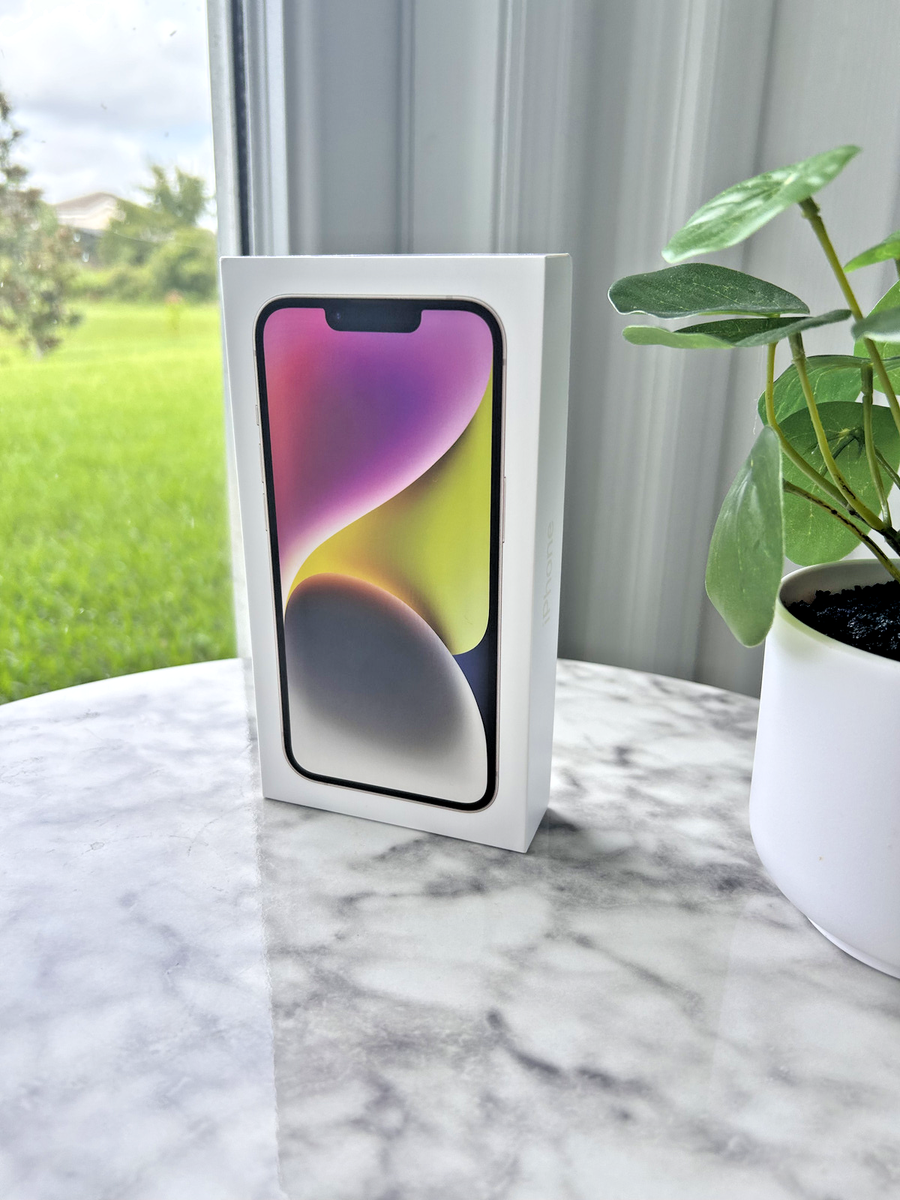 Apple iPhone 14 BOX ONLY | Starlight | MPW23LL/A | 256GB | Model