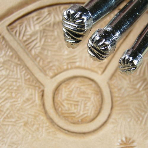 Geometrics Diamond Lined Leather Stamp Tool - Stainless Steel Stamping Tool For Leather Craft (Single Or Set)