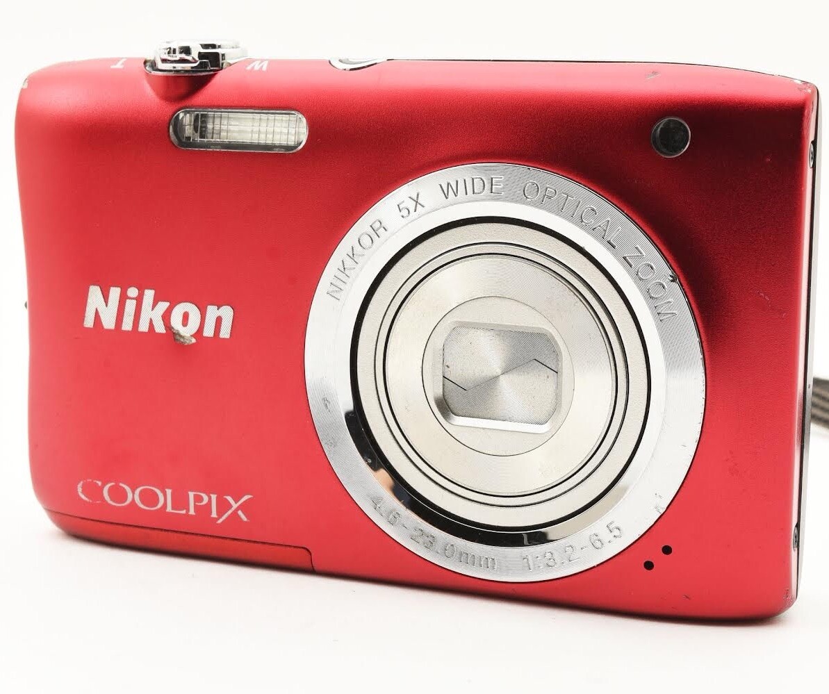 Nikon COOLPIX S2900 レッド Nikon Coolpix S2900 Red Near Mint Compact Digital Camera