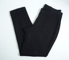 M S Ladies Smart Black Work Tailored Leggings Seam Down Front of Leg UK 12 Short