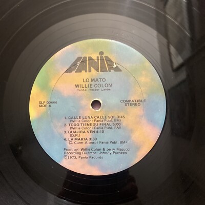 WILLIE COLON Lo Mato Si No Compra Este LP 1973 US FANIA RECORD VG+ NO COVER