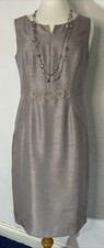 BNWT Jaques Vert size 10 dress grey wedding party evening Lined