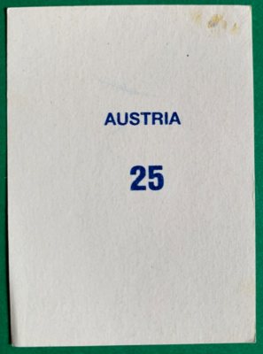 1990 Navarrete Italy World Cup FIFA Action #025 KLAUS LINDENBERGER