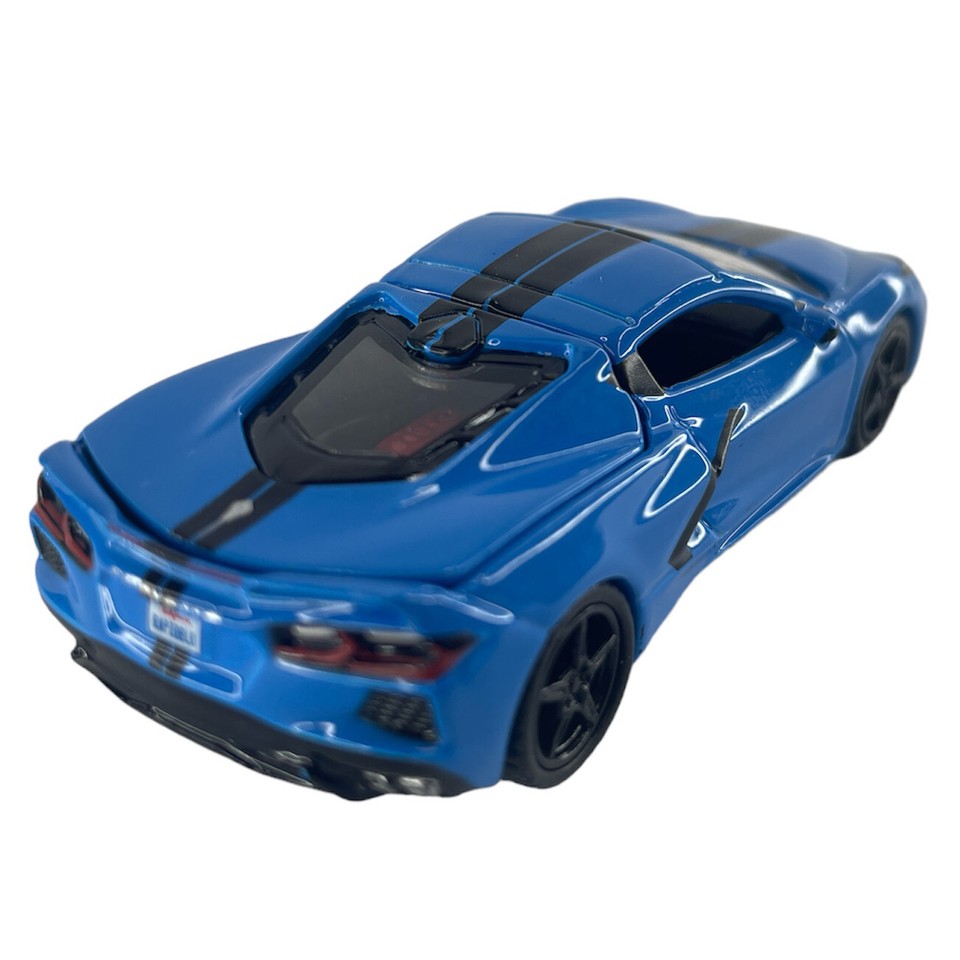Auto World Sports Cars 2020 Chevy Corvette Blue Diecast Model Car Toys