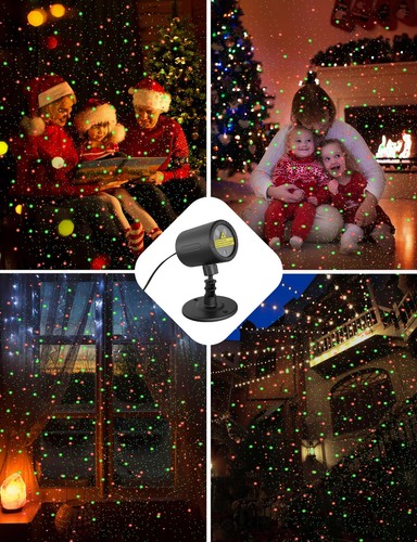 Christmas Projector Lights Star Show LED Lights Red and Green Outdoor IP65 Wa... - Picture 4 of 7