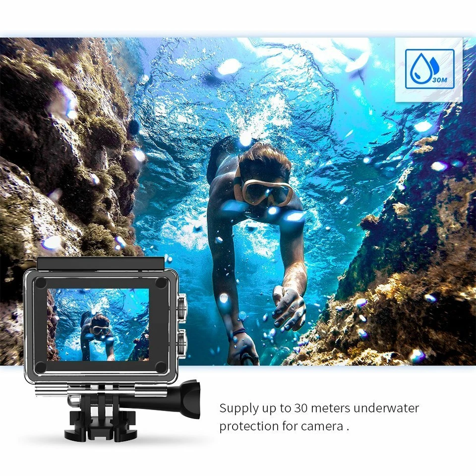 New 4K Action Camera/ Pro Sport Camera SJ9000 Wifi 1080P HD Waterproof Camcorder - Image 3 of 4