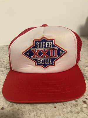 Vintage Redskins Broncos Super Bowl XXII AJD Lucky Stripes Snapback Hat