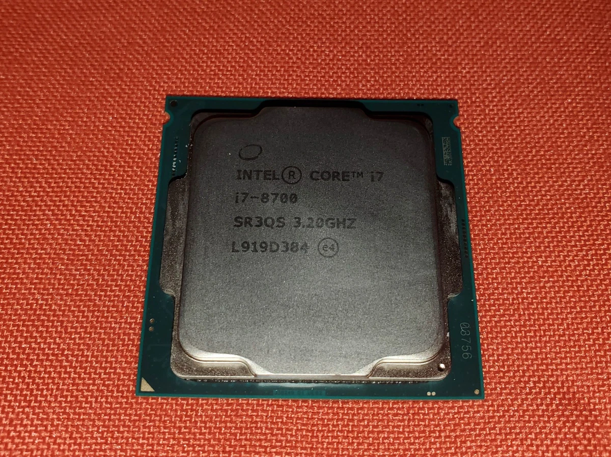 Intel Core i7-8700 SR3QS @3.20GHz 12MB Cache 6 Core CPU Processor