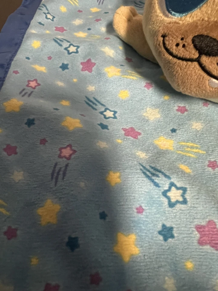 Disney Cachorro Perro Amigos Bingo y Rolly Lovey Peluche Manta de Seguridad Sonajero Satinado Foto 4 de 4