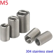 M5 x 0.8 Helicoil Thread Insert 304 Stainless Steel Thread Repair Wire Insert